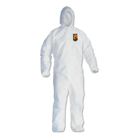 Kleenguard Coveralls, L, White KCC 44323